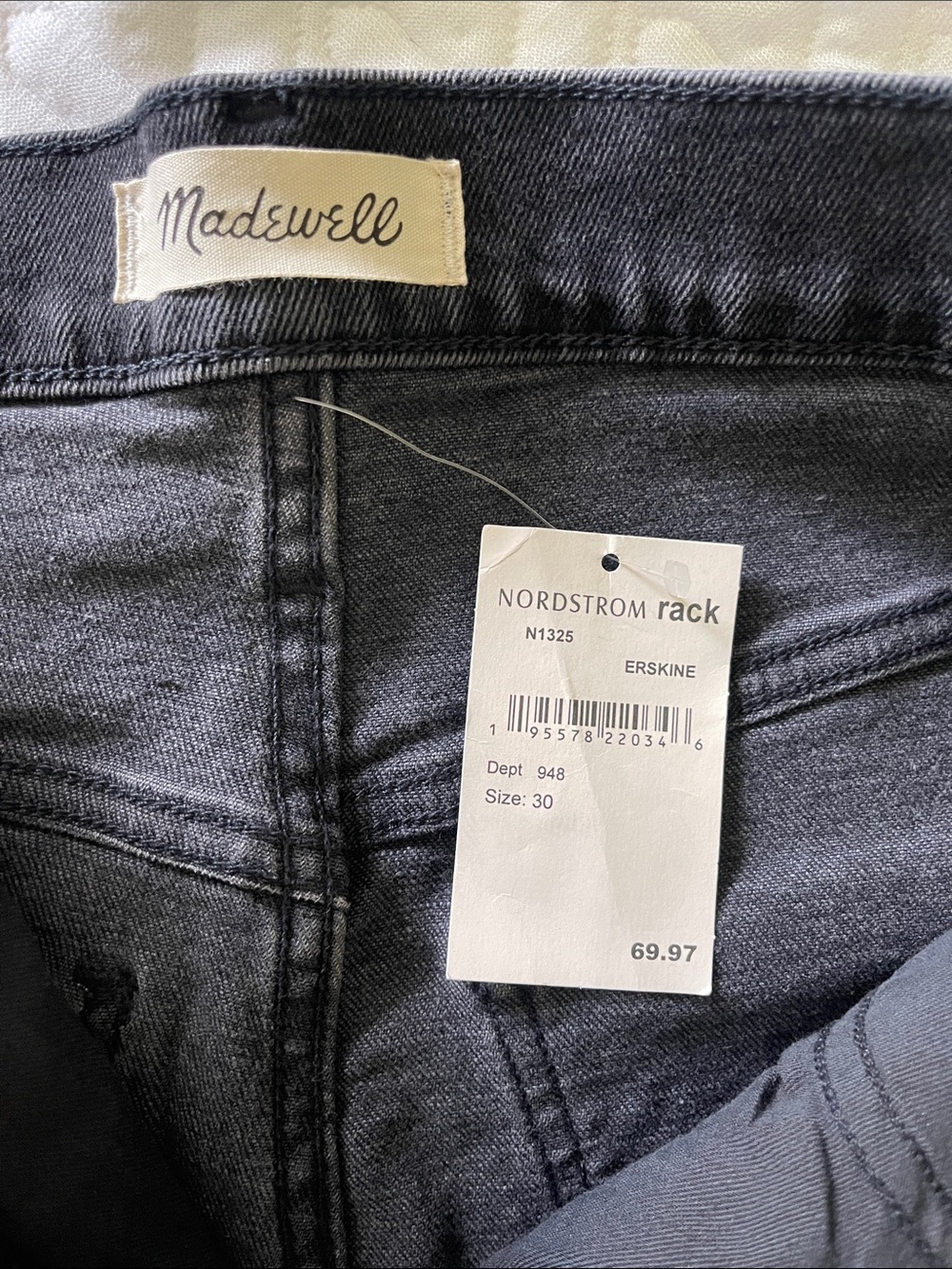 Madewell Washed Black High-Rise Jeans